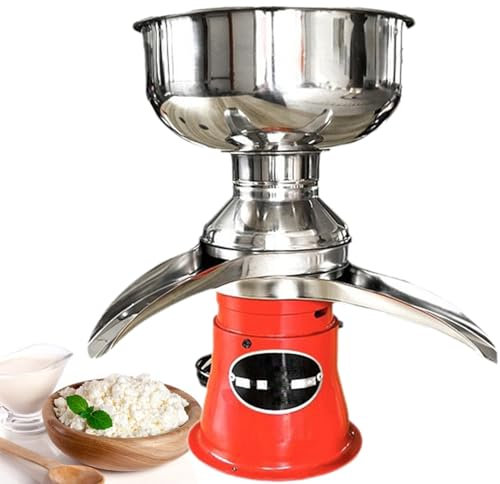 Professional Whipped Cream Dispenser Cream Separator for Goats Milk, Large Milk Cream Centrifugal Separator, Electric Cream Separator, Multifunctional Stainless Steel Cream Butter Milkshake