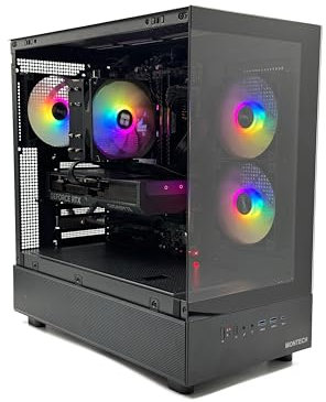MW Gaming PC XR 7 • Ryzen 7 5700x • RTX 5070 12GB DDR7 • B550 Motherboard • 32GB 3200MHz • 1TB NVME SSD • Montech XR Black ARGB Desktop Computer Tower • 1200 Mbps WiFi + Bluetooth • Windows 11