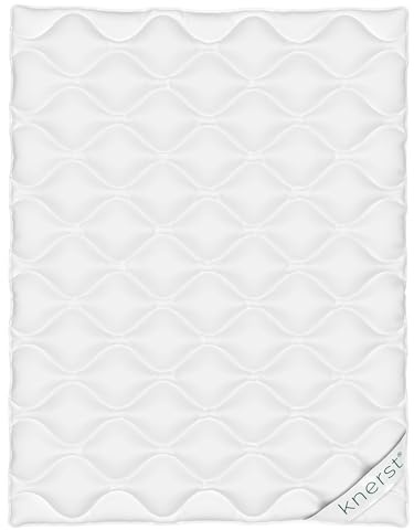 KNERST® Winterbettdecke 240x220 cm – extra warme Winterdecke in Übergröße – atmungsaktiv & temperaturausgleichend – warme Steppdecke waschbar – Decke ideal für Allergiker