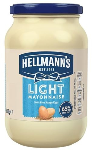 Hellmann's Light Mayonnaise made with 100% free-range eggs light mayo with 65% less fat* 600 g