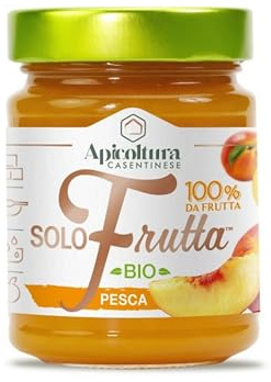 Apicoltura Casentinese, Solofrutta Bio Pesca, Composta 100% Frutta Biologica, Vasetto da 295 g