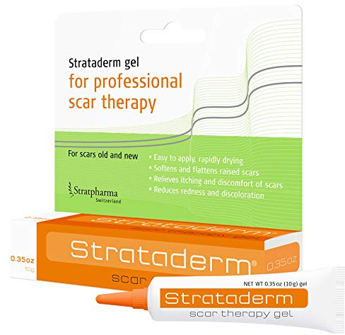 Strataderm - Professionelles Narben- Behandlungsgel | Alte und neue Narben | Reduziert Rötungen, Verfärbungen, Unbehagen und Juckreiz | 10g