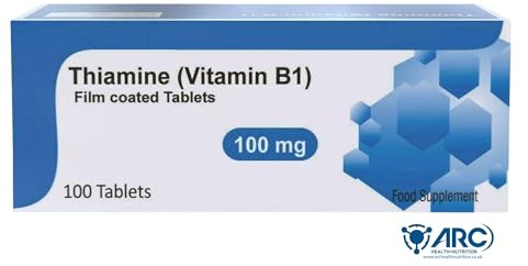 Vitamin B1 Thiamine 100mg 100 Vegetarian Tablets - High Strength B1 Supplement, for Men & Women Supports Energy Production, Made in The UK