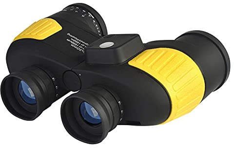 10 x 50 wasserdichtes, beschlagfreies Militär-Marine-Fernglas mit internem Entfernungsmesser und Kompass für Navigation, Bootfahren, Angeln, Wassersport für Erwachsene, Vogelbeobachtung, Outdoor-Jagd,
