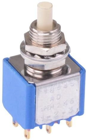 18545AD5 On-(On) Momentary Push Button Switch DPDT 1A 30VDC