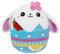 POPOYU Egg Rabbit Kuscheltier Egg Rabbit Plüschtier,25CM Happy Birthday Katze Geburtstag Kuscheltiere Mädchen,Plüsch Ei Ostereier mit Plüsch Tier Spielzeug Oster Party Plüsch Spielzeug Oster Oster Ei