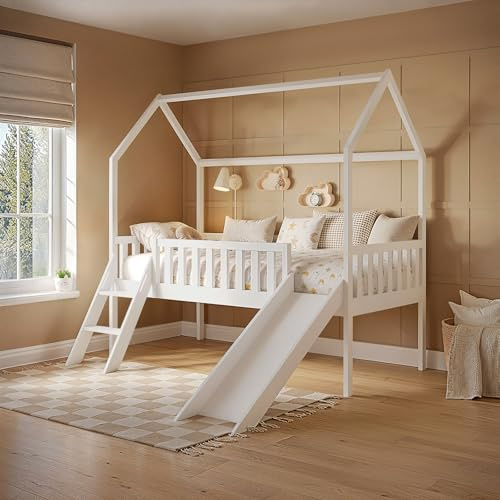 Flair Explorer Slide Midsleeper With Rails - White