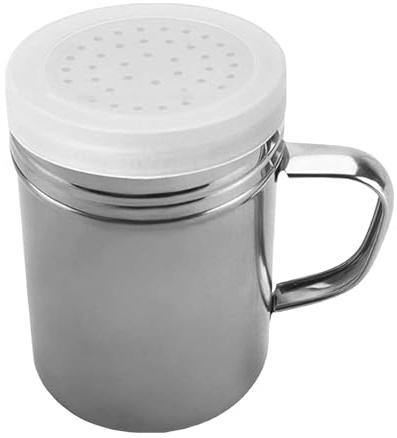 Draghe da cucina – Shaker per condimenti in acciaio con coperchi, shaker per condimenti e pepe, antiruggine, a maglia fine, per ristoranti e cucine