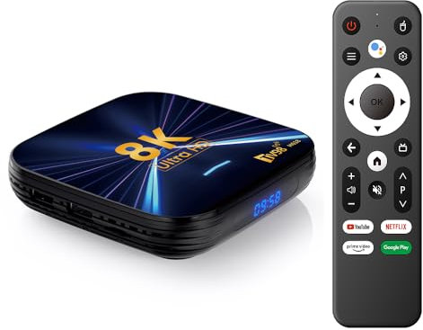 4K TV Stick 2GB RAM 16GB Quad-Core 64bit Dual 2.4G/5G WiFi HDR10+ Ultra USB HD Smart TV STICK Box Streaming Media (4+32 Box)