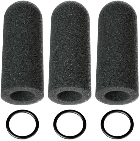 Pinkind Microphone Windscreen Replacement for David Clark M7A Mic Cover, M-4 / M-7 / H10 / H20 /DC PRO-X2 / PRO-2 / DC ONE-X ENC Headset, 3pack Noise Reducing Foam Cover