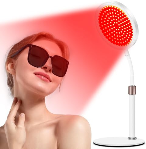 Red Light Lamp for Face and Neck | 100 LED Infrared Lamp with 660nm Red Light & 850nm