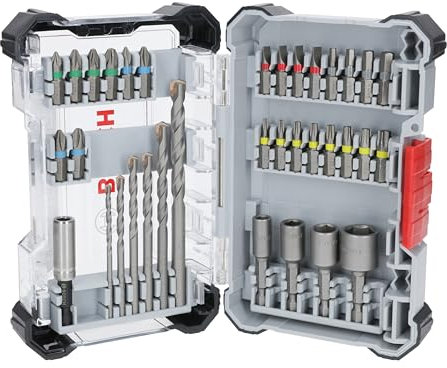 Bosch Juego de 35 brocas extraduras y brocas CYL-3, 35 piezas (197 x 110,5 mm, accesorios profesionales, destornilladores y taladros)