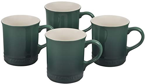 Le Creuset Stoneware Set of 4 Mugs, 14 oz. each, Artichaut
