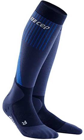 CEP Damen Cold Wheater Socks Laufbekleidung Kompressions-Socken Blau - Iii