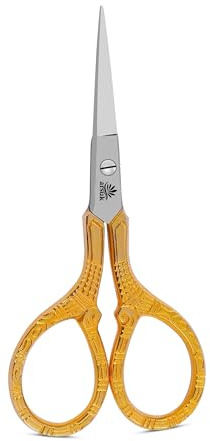 Stickschere Nähen scharfe Schere Stoff Bastelschere zum Einfädeln von Kunst zu Hause Handwerk, Büroarbeit, Edelstahl Vintage Stork Style Sicherheit Handarbeit Kreuzstich Schneiderschere