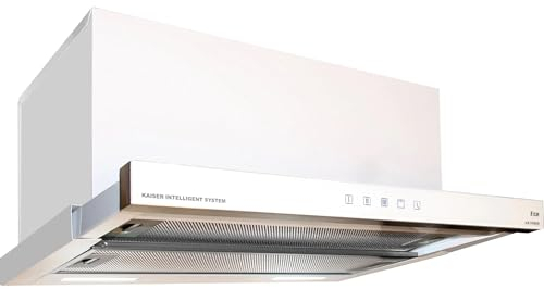 Kaiser Flachschirmhaube EA 644 W Eco + Umluft, Flachschirmhaube Edelstahl Einbau Dunstabzugshaube 60cm 910m³/h