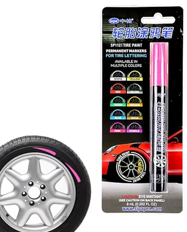 Reifenmarker-Lackstift, Reifenlackstift | Auto Paint Beschriftungsmarkierungsstift,Schnell Trocknender Ausbesserung-sstift Für -Karten, Reifen, Holzzäune Im Innenhof, Segeltuchschuhe Und Steine