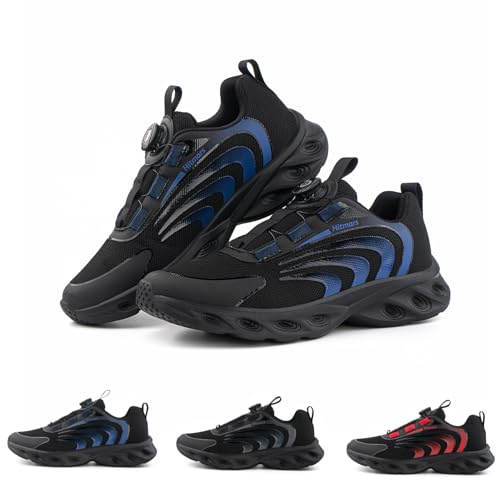 Hitmars Chaussures de Running Homme Basket Course Fitness Sport Tennis Chaussures de Sport Gym Casual Sneakers Homme N/A2 Bleu EU40