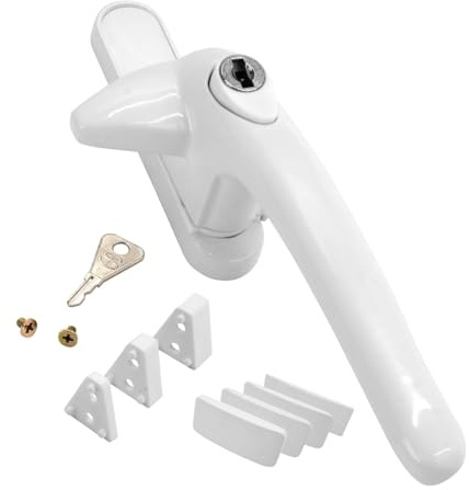 Universal Cockspur Window Handle Kit (10 Pack) - Right, White/White