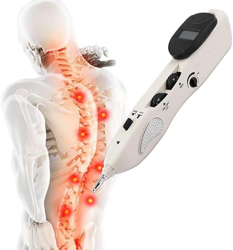 Pluma de acupuntura eléctrica con 10 intensidades y sensibilidad, detecta automáticamente los puntos de acupuntura para estimulación superficial y terapia de masaje de pulso