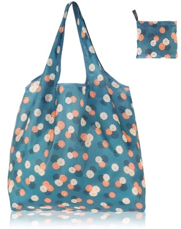 MNYXIS Bolsa Compra Plegable, Bolsa Tela Grande, Bolsas Reutilizables Compra, Tote Bag Hombre Mujer, Shopping Bag Supermercado Portátil Lavable, Patrón de margaritas, Resistente, Ecológica, 46 X 40 cm