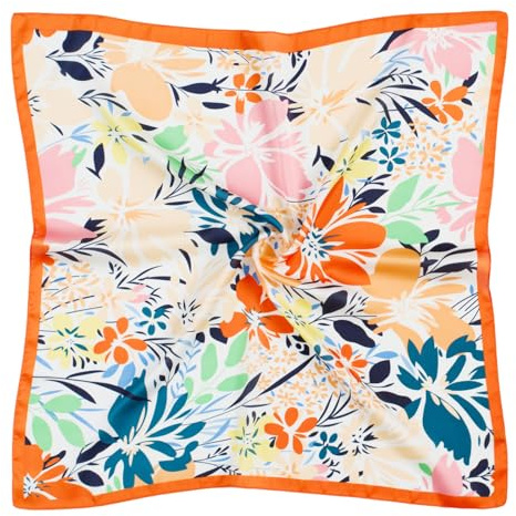 QBSM Womens 23.6 inch Satin Silk Feeling Formal Square Neck Scarf Head Hair Wraps Kerchief