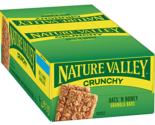 Nature Valley Granola Bars, Oats'n Honey Cereal, 1.5oz Bar, 18 Bars/Box