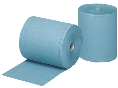 Wilpeg Papierrolle 3-lagig blau | Putzrolle | Putztuch | Putzpapier | Putzpapierrolle