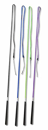 AMKA Bogenpeitsche Fahrpeitsche 120 cm für Horsemanship Bodenarbeit Fahrsport Diverse Farben gummierter Spezialgriff