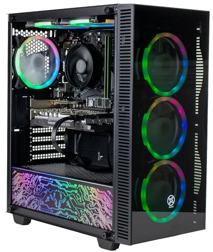 XUM Titan Prebuilt Gaming PC Ryzen 5 5500 GTX 1050Ti 16GB 500GB SSD 1TB HDD