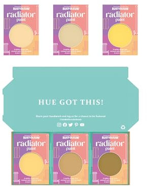 Rust-Oleum Radiator Paint in Satin Finish – Warming Yellows Tester Box