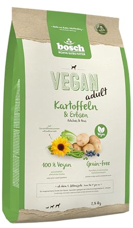 HPC Nourriture sèche végétalienne pour Chiens Adultes de Toutes Races avec Pommes de Terre et Petits Pois 1 x 2,5 kg
