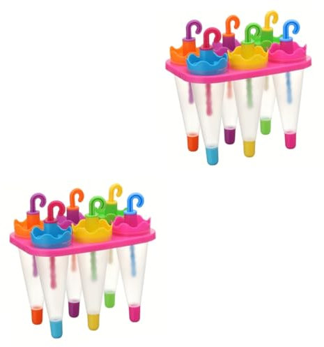 LIFKOME 2 Stück 6 die eistaucher überwurfriegel eisstock ice eisstäbchen ice pops Formen für am Stiel Eismaschine am Stiel Hersteller Haushalt Schimmel -Maschiene Eisform