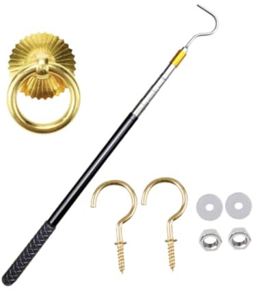 Sharplace Kit Completo di di Abbattimento per Scala, Asta di Prolunga Professionale Da 64,6 Pollici