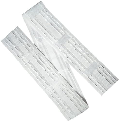 WANYI 85mm Ruban Fronceur de Rideau, Universelle Fronceur pour Rideaux Multifonctionnel Épaississant Rideaux à Ruflette Ruban avec Passants Cachés (4m)
