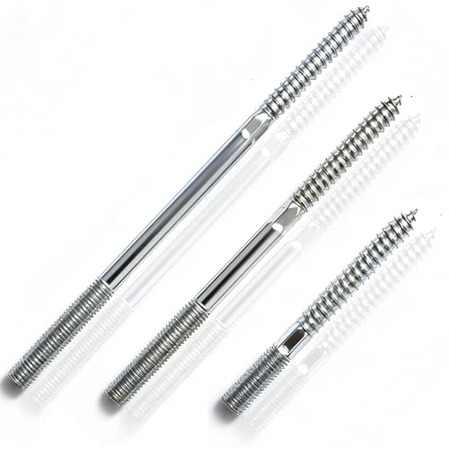 msymsyu 9 Stück Stockschrauben M8x180mm Stockschraube TX25 Doppelgewinde