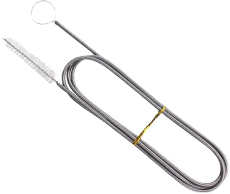 Brosse de nettoyage flexible pour tuyaux d'alimentation avec trous de drainage - Outil multifonction et flexible