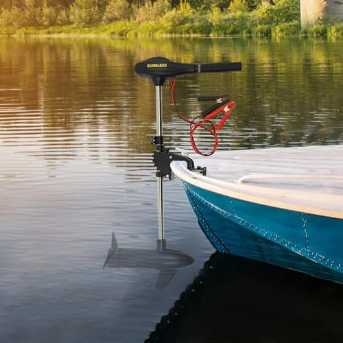 Moteur hors-bord extensible 12 V 58 lbs Moteur électrique puissant pour kayaks et bateaux, jusqu'à 500 kg
