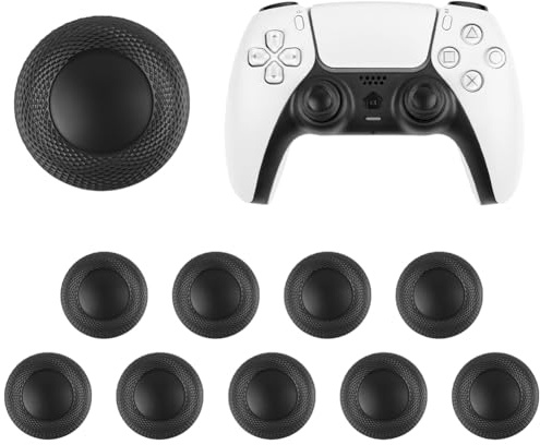 AYESY 10pcs Cappucci per Joystick Grip,design antiscivolo con impugnatura laser,Copri Analogici Grip,per joystick per controller PS5, PS4,PS5 Edge,per Migliorare Presa e Controllo Comoda e Durevole