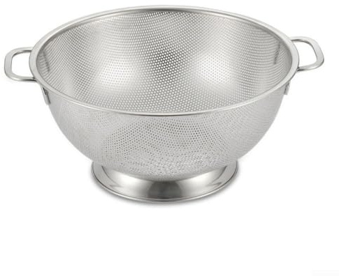 Stainless Steel Kitchen Sieve 22.5 cm with Ergonomic Handles for Washing and Draining Vegetables or Fruit Dishwasher Safe 304 Stainless Steel Strainer
