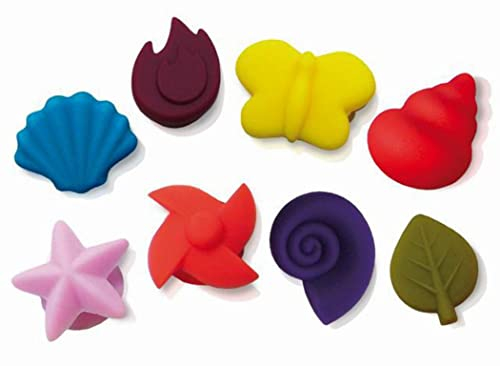 Vin Bouquet FIA 010 - Set di 8 segna Bicchieri a Ventosa