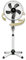 Fakir prestige VC 360° Rotating - Standventilator mit 360° Rotation I Ventilator mit Timer, 3 Geschwindigkeitsstufen & Fernbedienung I Höhenverstellbar von 126 - 149 cm I Silber/Dunkelgrau I 55 Watt