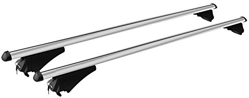 MENABO 000085000000 Jeu Rails de toit/barres de toit argent
