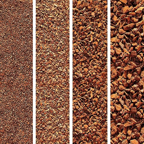 Terra Discount Premium Pinie 600 Liter | fein, mittel, grob oder extra grob | Pinienrinde: Der besondere Rindenmulch | Pinienborke als dekorativer Bodenbelag (fein (Körnung 0-8 mm))