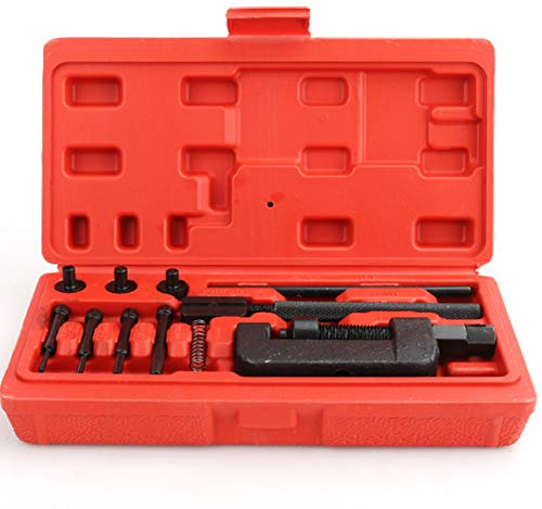 Fahrrad Kettennieter,Universal Kettenwerkzeug mit Aufbewahrungsbox,Kettenöffner Reparatur-Set für Motorrad und Fahrrad