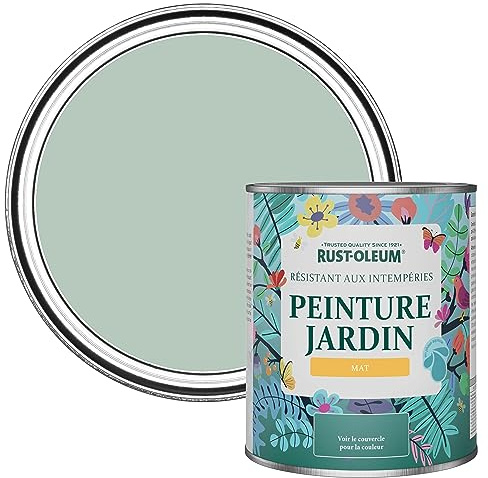 Rust-Oleum Green Mould Resistant Garden Paint in Matt Finish - Leaplish 750ml