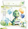 TOBJA Dino Einladungskarten Kindergeburtstag Junge | XXL Dinosaurier Geburtstagseinladungen jungen 15 x 15 cm | 10er Set mit Umschlägen & Stickern | Einladungskarten Geburtstag (Dino)