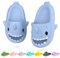 WUYISTAR Chaussons requins pour enfants Chaussons d'été pour garçons et filles Sandales de plage et de douche antidérapantes Chaussures de piscine à tongs Bleu