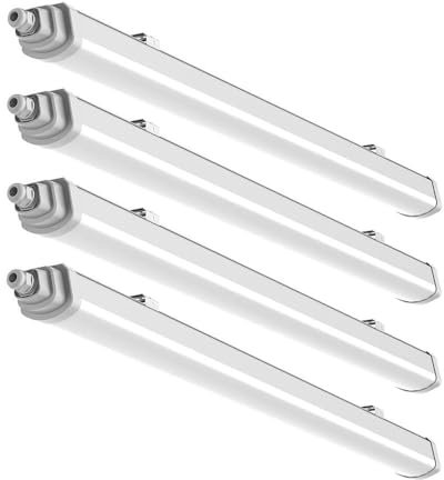 V-TAC Wannenleuchte Feuchtraumlampe Kellerlampe Deckenleuchte LED Garagenleuchte Hallenlampe, IP65, 18W 2160lm 6500K kaltweiß, L 60 cm, 4er Set