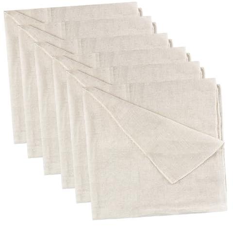 6 Piezas Telas Filtrantes, 60 x 60 cm Colador de Tela, Paños de Muselina para Cocinar, Reutilizable Tela para Queso de Algodón, Lavables Filtro de Leche, Paños para Filtrar Liquidos, Hornear